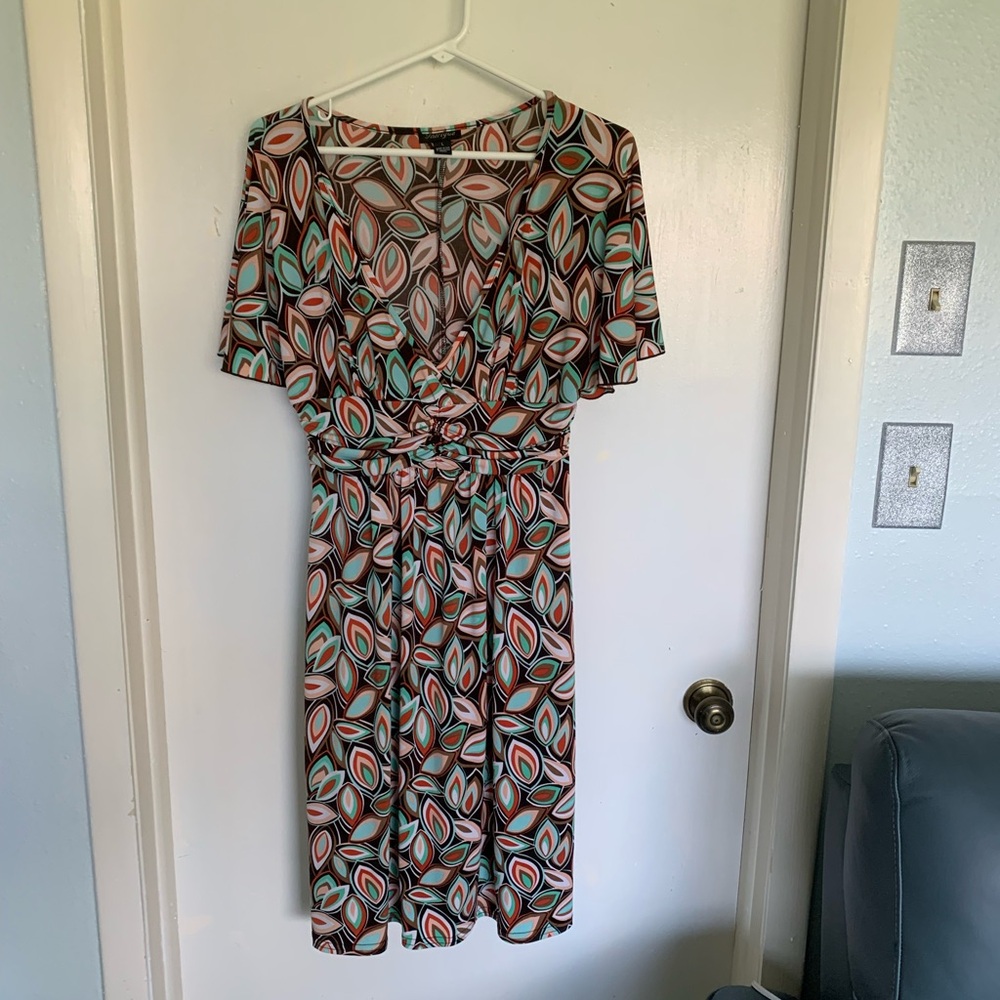 Fall Stylish Multicolor Patterned Dress